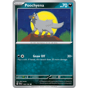 Poochyena 105/162 Pokemon TCG Scarlet & Violet Temporal Forces