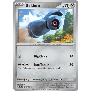 Beldum 113/162 Pokemon TCG Scarlet & Violet Temporal Forces