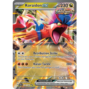 Double Rare Koraidon ex 120/162 Pokemon TCG Scarlet & Violet Temporal Forces