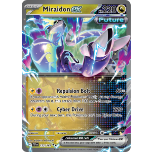 Double Rare Miraidon ex 122/162 Pokemon TCG Scarlet & Violet Temporal Forces