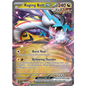 Double Rare Raging Bolt ex 123/162 Pokemon TCG Scarlet & Violet Temporal Forces