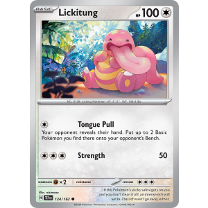 Lickitung 124/162 Pokemon TCG Scarlet & Violet Temporal Forces