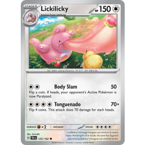 Lickilicky 125/162 Pokemon TCG Scarlet & Violet Temporal Forces