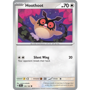 Hoothoot 126/162 Pokemon TCG Scarlet & Violet Temporal Forces