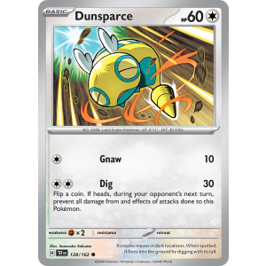 Dunsparce 128/162 Pokemon TCG Scarlet & Violet Temporal Forces