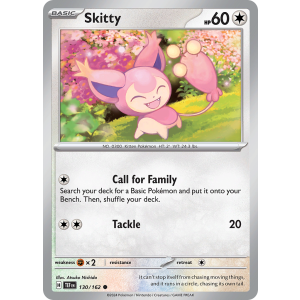 Skitty 130/162 Pokemon TCG Scarlet & Violet Temporal Forces