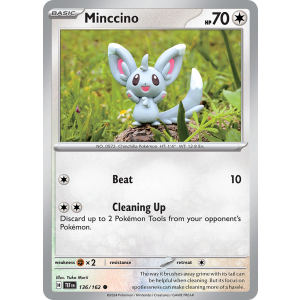 Minccino 136/162 Pokemon TCG Scarlet & Violet Temporal Forces