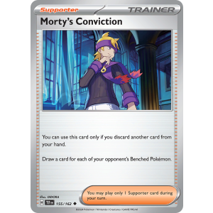 Morty's Conviction 155/162 Pokemon TCG Scarlet & Violet Temporal Forces