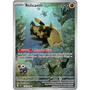 Illustration Rare Relicanth 173/162 Pokemon TCG Scarlet & Violet Temporal Forces