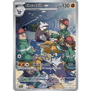 Illustration Rare Excadrill 174/162 Pokemon TCG Scarlet & Violet Temporal Forces