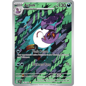 Illustration Rare Arbok 176/162 Pokemon TCG Scarlet & Violet Temporal Forces