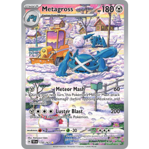 Illustration Rare Metagross 178/162 Pokemon TCG Scarlet & Violet Temporal Forces