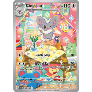 Illustration Rare Cinccino 183/162 Pokemon TCG Scarlet & Violet Temporal Forces