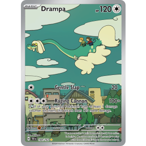 Illustration Rare Drampa 184/162 Pokemon TCG Scarlet & Violet Temporal Forces