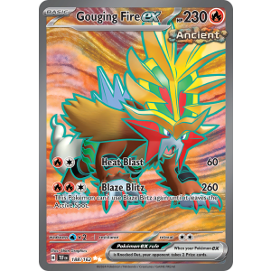 Ultra Rare Gouging Fire ex 188/162 Pokemon TCG Scarlet & Violet Temporal Forces