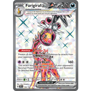 Ultra Rare Farigiraf ex 194/162 Pokemon TCG Scarlet & Violet Temporal Forces