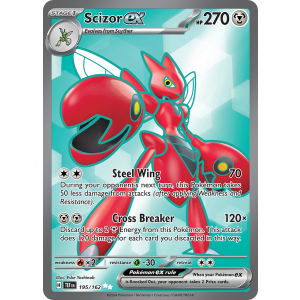 Ultra Rare Scizor ex 195/162 Pokemon TCG Scarlet & Violet Temporal Forces