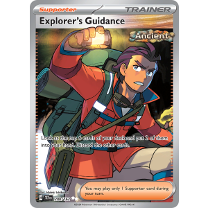 Ultra Rare Explorer's Guidance 200/162 Pokemon TCG Scarlet & Violet Temporal Forces