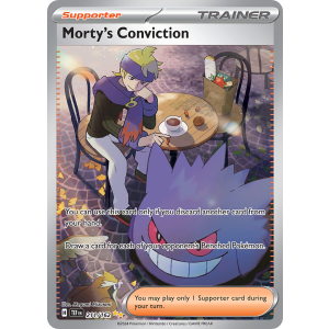 Special Illustration Rare Morty's Conviction 211/162 Pokemon TCG Scarlet & Violet Temporal Forces