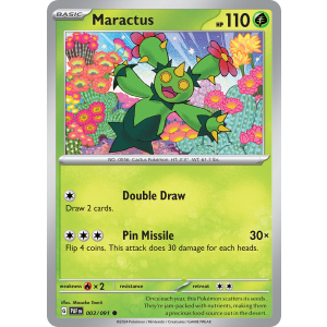 Maractus 3/91 Pokemon TCG Scarlet & Violet Paldean Fates