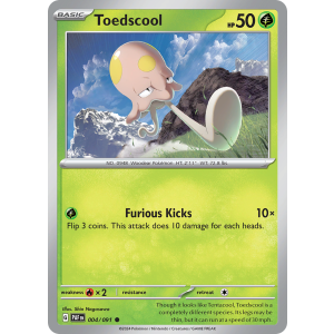 Toedscool 4/91 Pokemon TCG Scarlet & Violet Paldean Fates