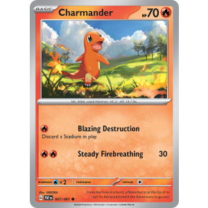 Charmander 7/91 Pokemon TCG Scarlet & Violet Paldean Fates