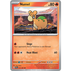 Numel 11/91 Pokemon TCG Scarlet & Violet Paldean Fates