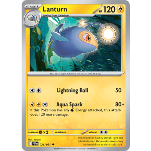 Lanturn 21/91 Pokemon TCG Scarlet & Violet Paldean Fates