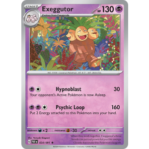 Exeggutor 24/91 Pokemon TCG Scarlet & Violet Paldean Fates