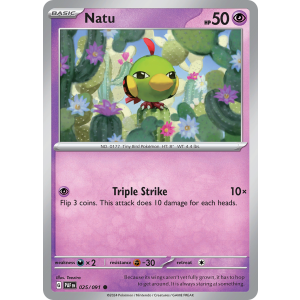 Natu 25/91 Pokemon TCG Scarlet & Violet Paldean Fates