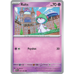 Ralts 27/91 Pokemon TCG Scarlet & Violet Paldean Fates