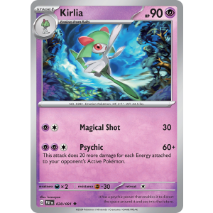 Kirlia 28/91 Pokemon TCG Scarlet & Violet Paldean Fates