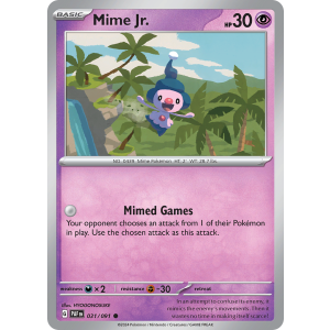 Mime Jr. 31/91 Pokemon TCG Scarlet & Violet Paldean Fates