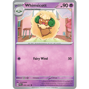 Whimsicott 35/91 Pokemon TCG Scarlet & Violet Paldean Fates