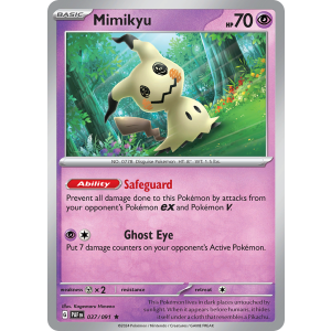 Mimikyu 37/91 Pokemon TCG Scarlet & Violet Paldean Fates