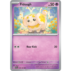 Fidough 38/91 Pokemon TCG Scarlet & Violet Paldean Fates