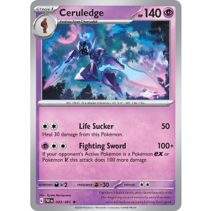 Ceruledge 40/91 Pokemon TCG Scarlet & Violet Paldean Fates