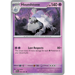 Houndstone 43/91 Pokemon TCG Scarlet & Violet Paldean Fates