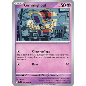 Gimmighoul 44/91 Pokemon TCG Scarlet & Violet Paldean Fates