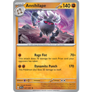 Annihilape 47/91 Pokemon TCG Scarlet & Violet Paldean Fates