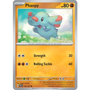 Phanpy 48/91 Pokemon TCG Scarlet & Violet Paldean Fates