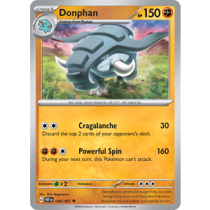 Donphan 49/91 Pokemon TCG Scarlet & Violet Paldean Fates