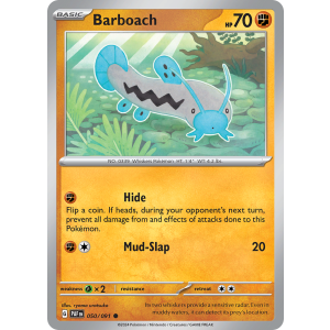 Barboach 50/91 Pokemon TCG Scarlet & Violet Paldean Fates