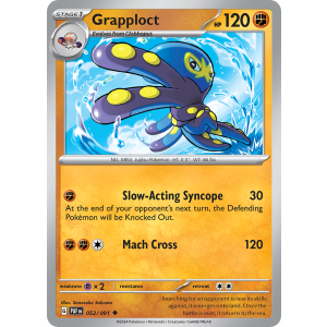 Grapploct 52/91 Pokemon TCG Scarlet & Violet Paldean Fates