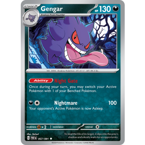 Gengar 57/91 Pokemon TCG Scarlet & Violet Paldean Fates