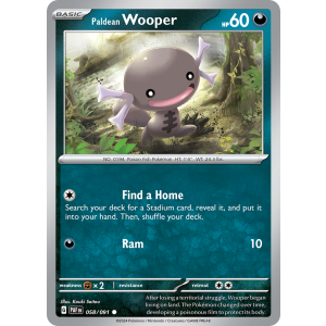 Paldean Wooper 58/91 Pokemon TCG Scarlet & Violet Paldean Fates