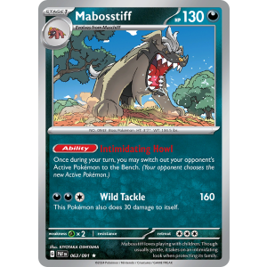 Mabosstiff 63/91 Pokemon TCG Scarlet & Violet Paldean Fates