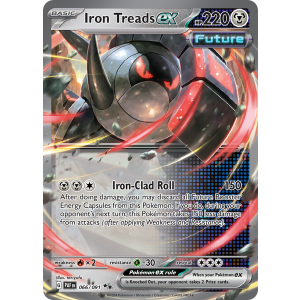 Double Rare Iron Treads ex 66/91 Pokemon TCG Scarlet & Violet Paldean Fates