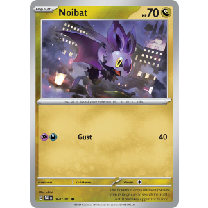 Noibat 68/91 Pokemon TCG Scarlet & Violet Paldean Fates