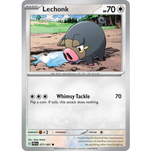 Lechonk 71/91 Pokemon TCG Scarlet & Violet Paldean Fates